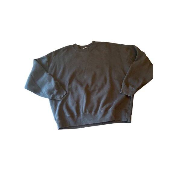 Abercrombie & Fitch Soft AF Essentials Black Crewneck Sweatshirt M - Picture 1 of 4